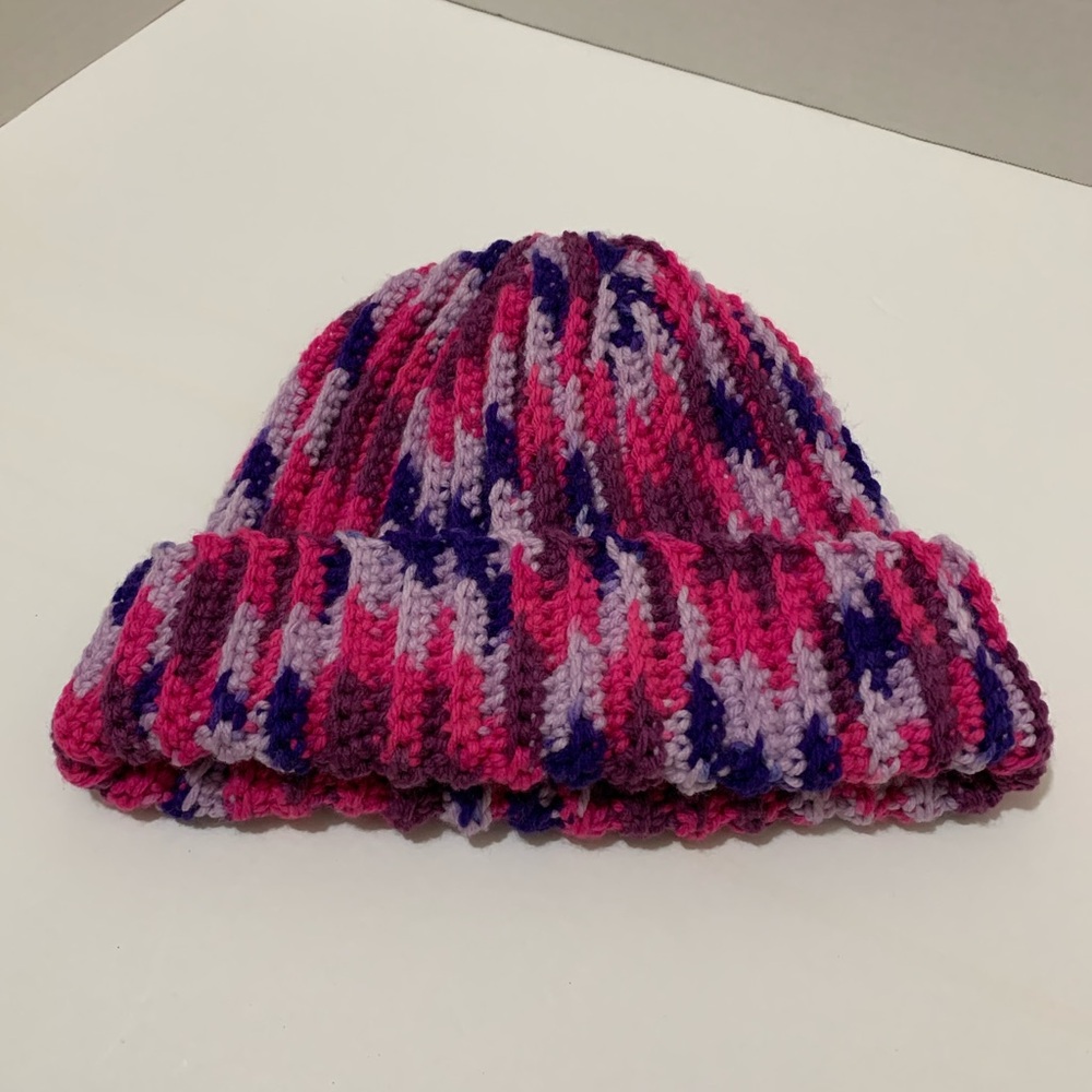 Crochet Hat 20 inches around head circumference New Hand Crocheted Hat